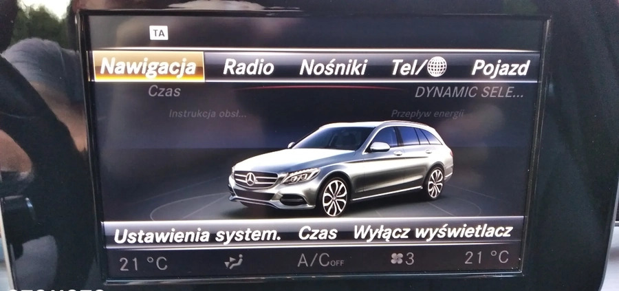 Mercedes-Benz Klasa C cena 72499 przebieg: 243500, rok produkcji 2016 z Radom małe 781